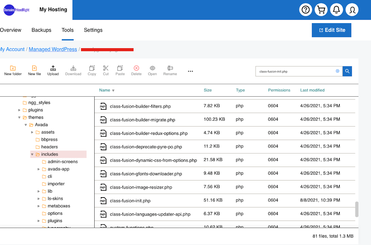 How to find a malware file in cpanel